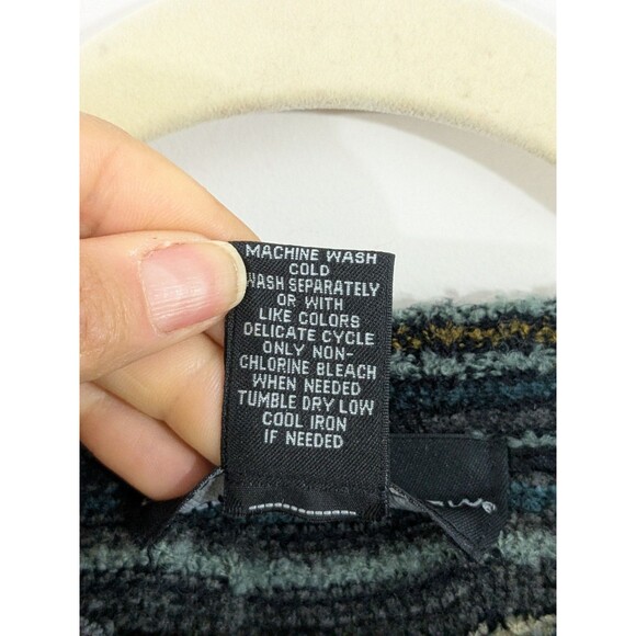 VTG 9OS CROFT AND BARROW 3D KNIT GEOMETRIC SWEATER MULTICOLORED CREWNECK XL - Picture 3 of 8